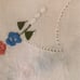 Dining table cloth linens handmade linen floral embroidered 6 seats white new
