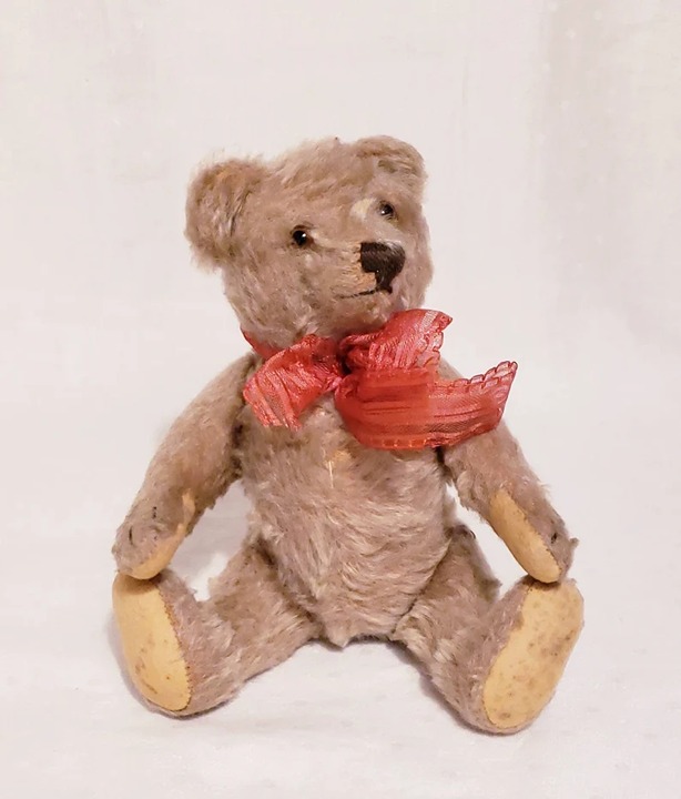 Antique Vintage Collectible 1940's Jointed Mohair Teddy Bear