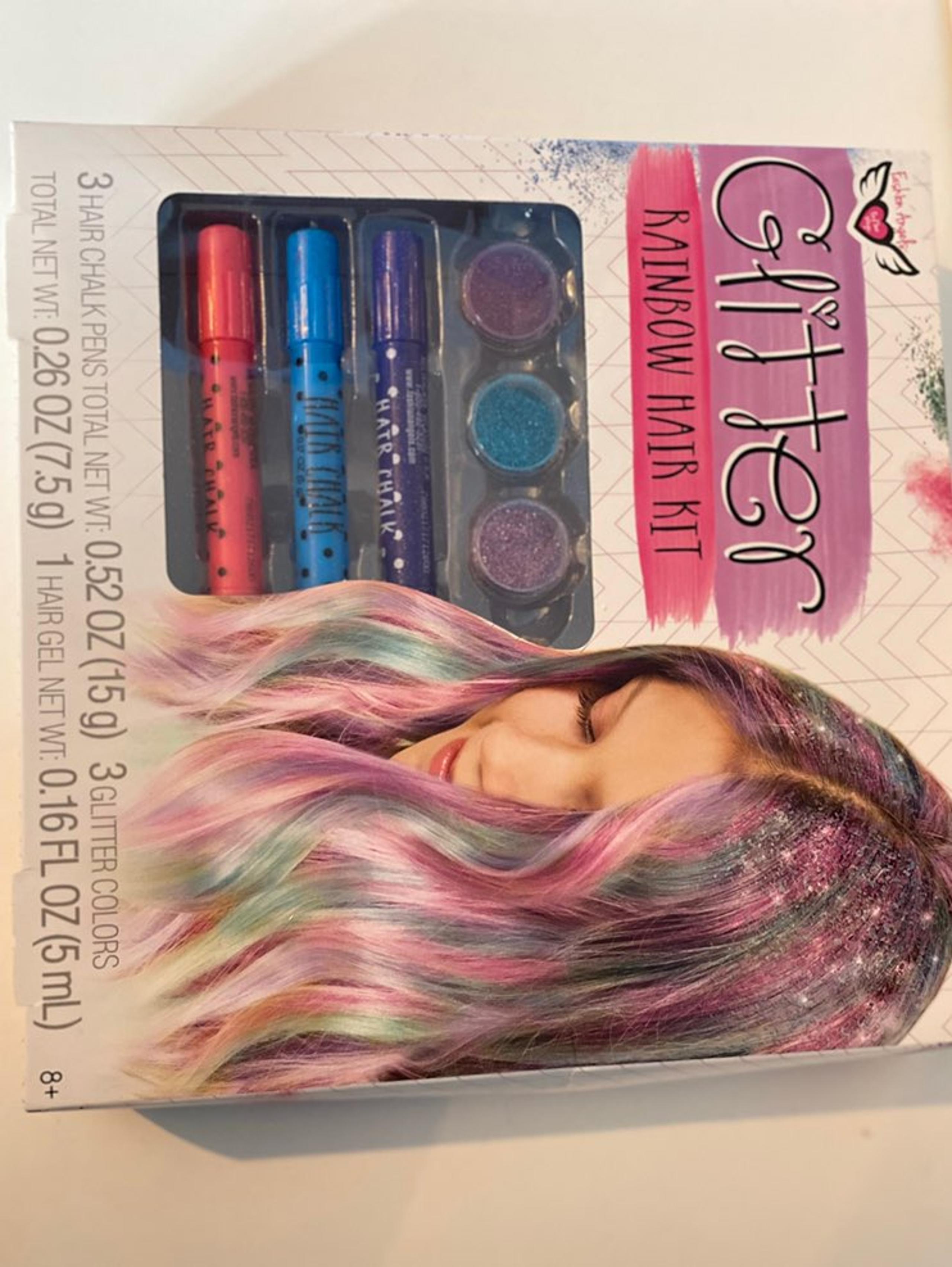 Glitter Rainbow Hair Kit