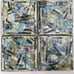 Set of 4 Abstract Ceramic Coasters