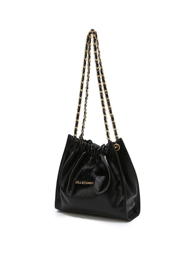 ■JILLSTUART■ Of Black Slouchy Hobo Bag JLBA5E500BK JUDtlv | Spacious & Slouchy Leather Hobo Bag | Italian Napa