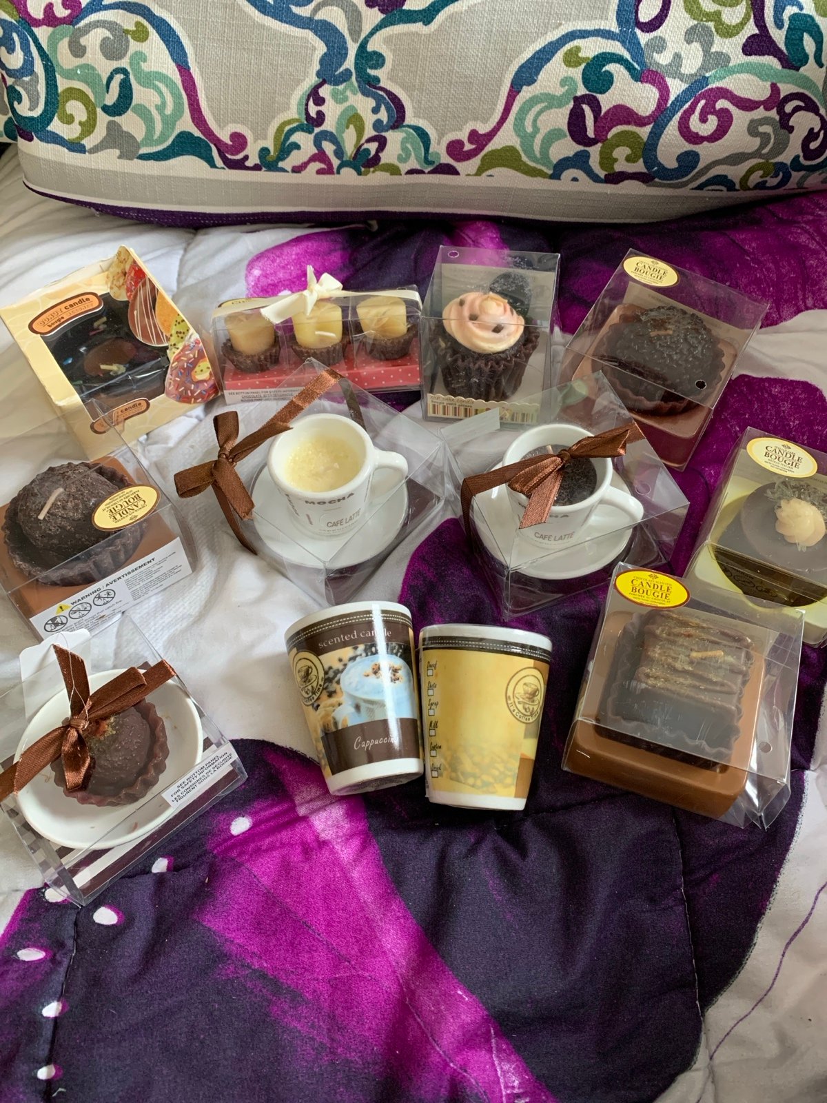 12 scented candle assorted kinds