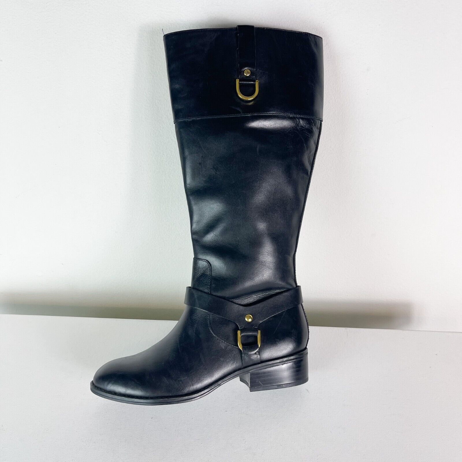 Lauren Ralph Lauren NWOB Women's Mesa Knee High Riding Boots Black Size 6B