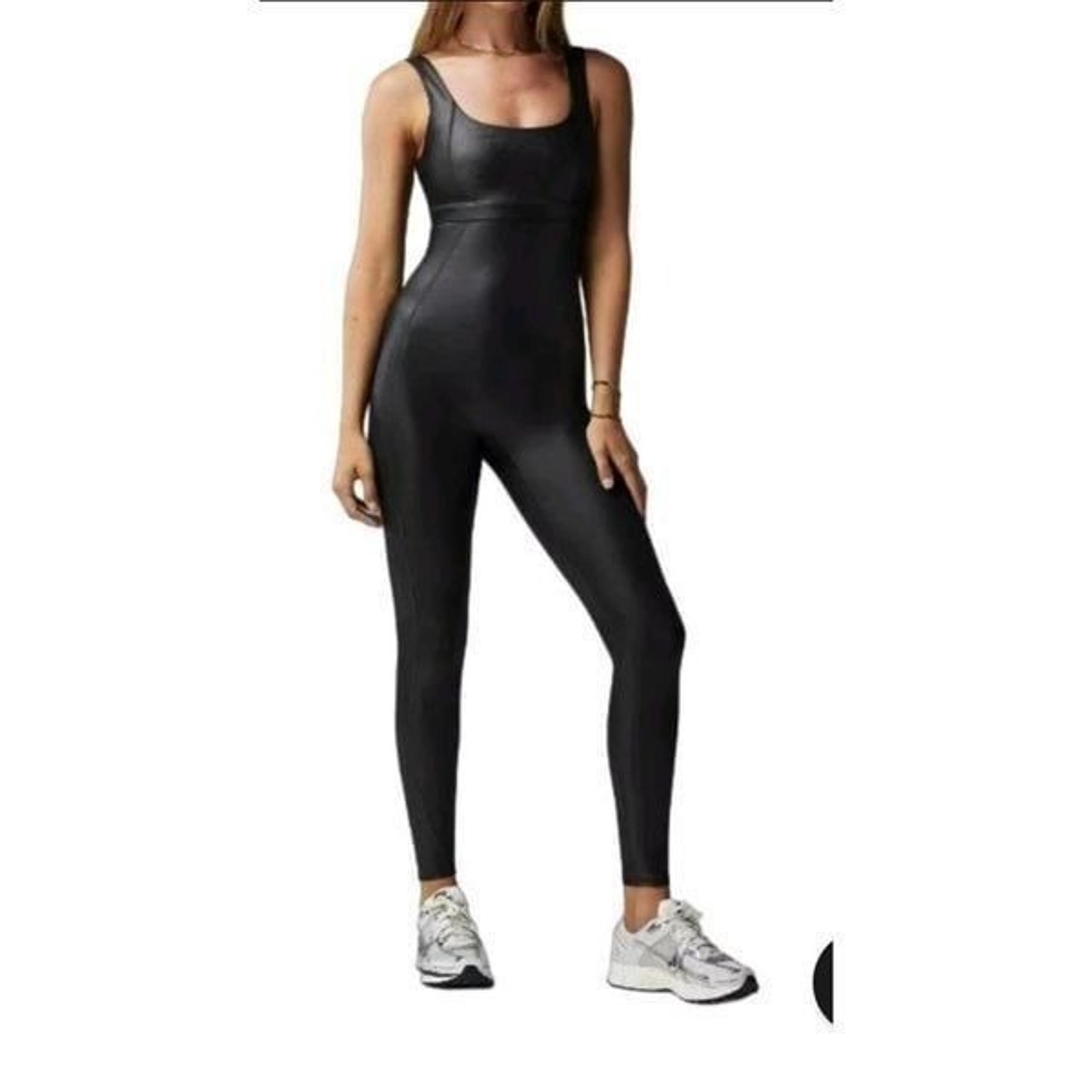 Fabletics Khloe Kardashian Motion365+ Shine Jumpsuit Women's 1x/xxl Black