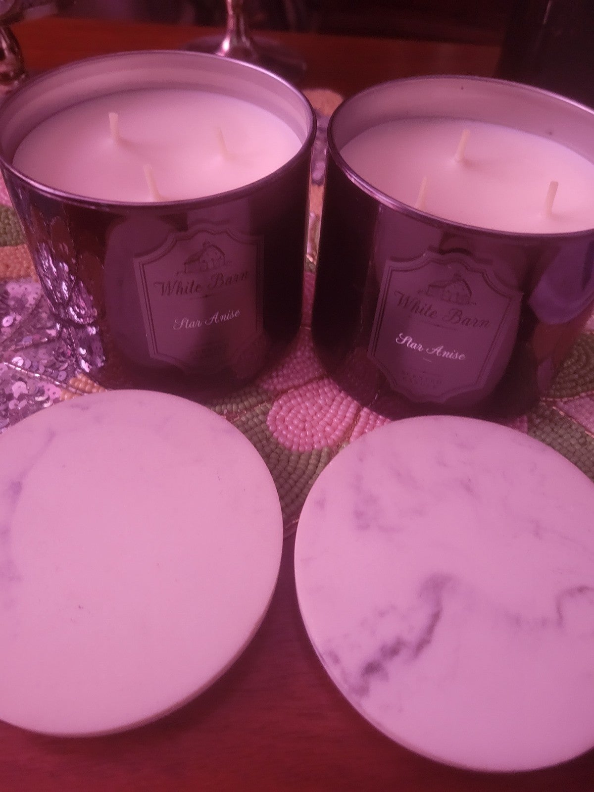 Bath Body Works Candles Rare with Marble Lids
