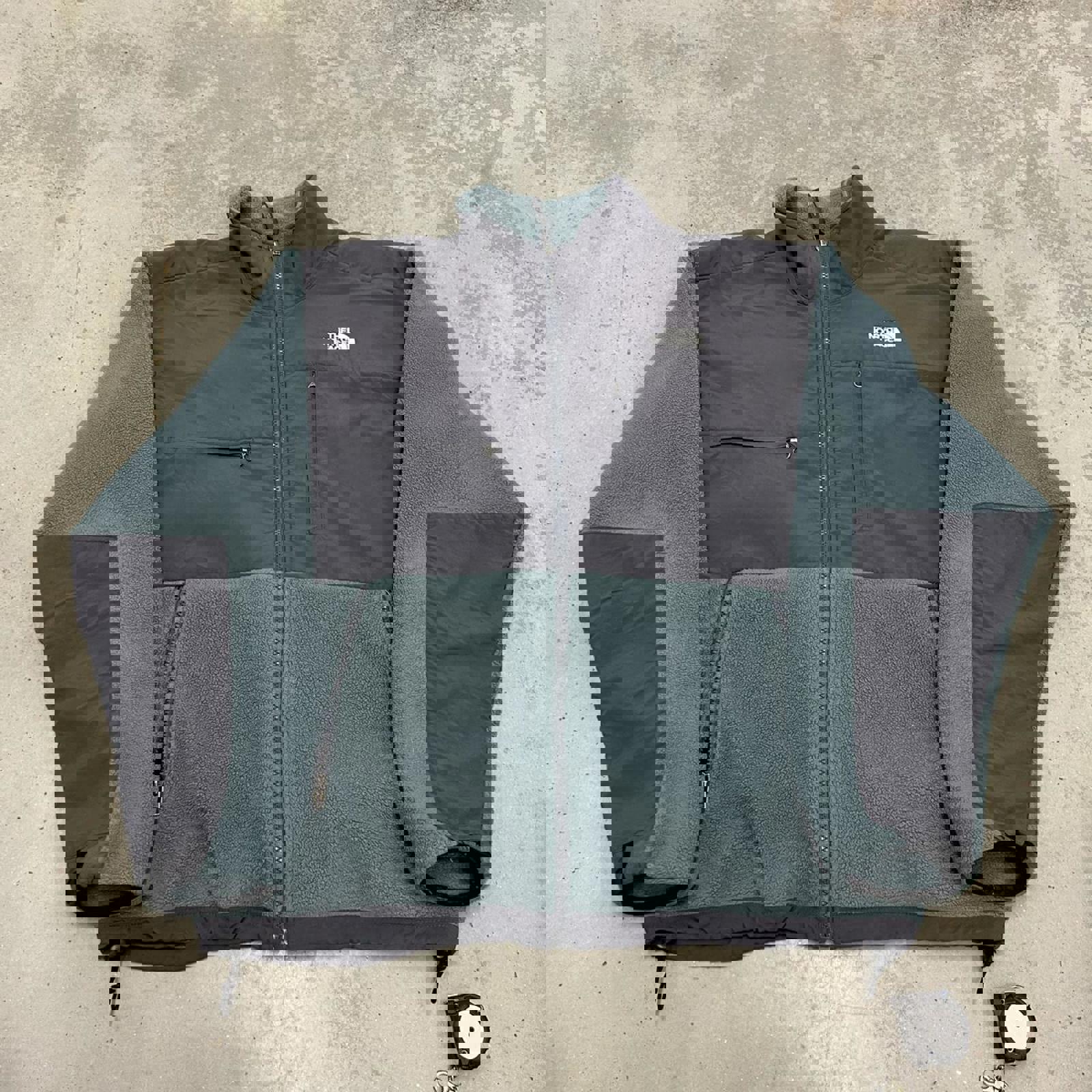 vintage the north face light blue denali fleece jacket