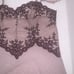 Wacoal Embrace Lace Sheer Chemise Lingerie Nightgown 814191 M Pink Burg Nude EUC
