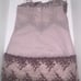 Wacoal Embrace Lace Sheer Chemise Lingerie Nightgown 814191 M Pink Burg Nude EUC