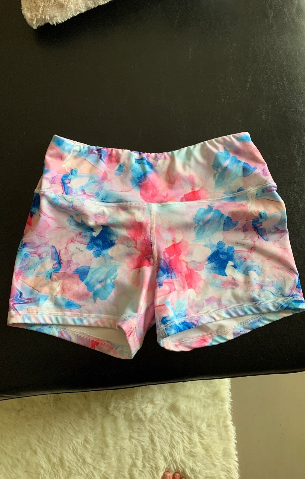 High-Rise Cotton Candy Fleo Shorts