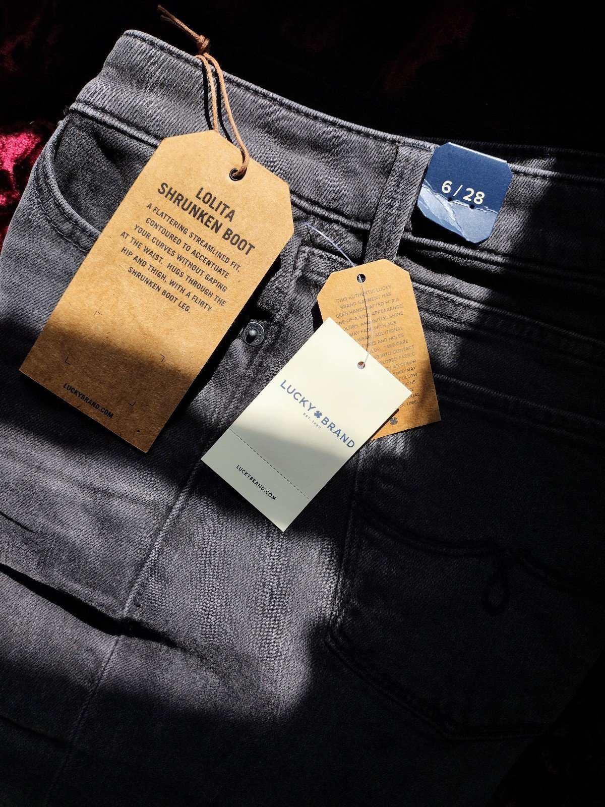 Lucky Brand Lolita shrunken boot cut capri