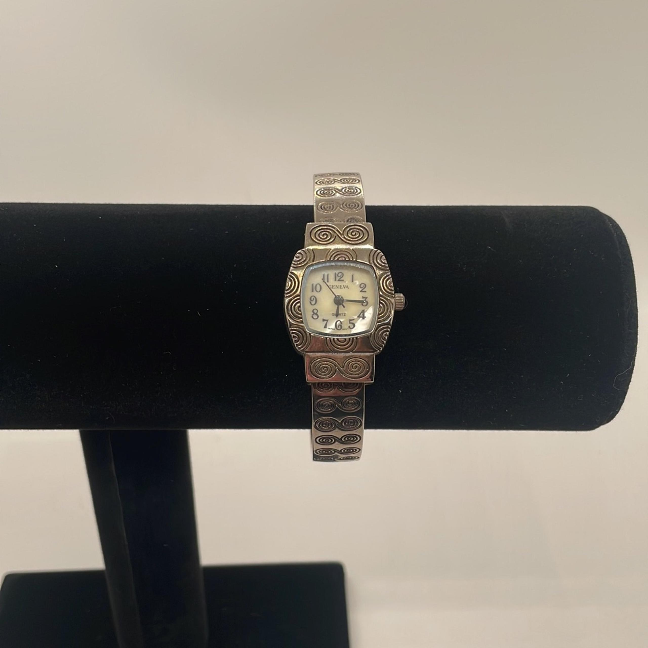 Geneva Silver Tone Ladies Watch