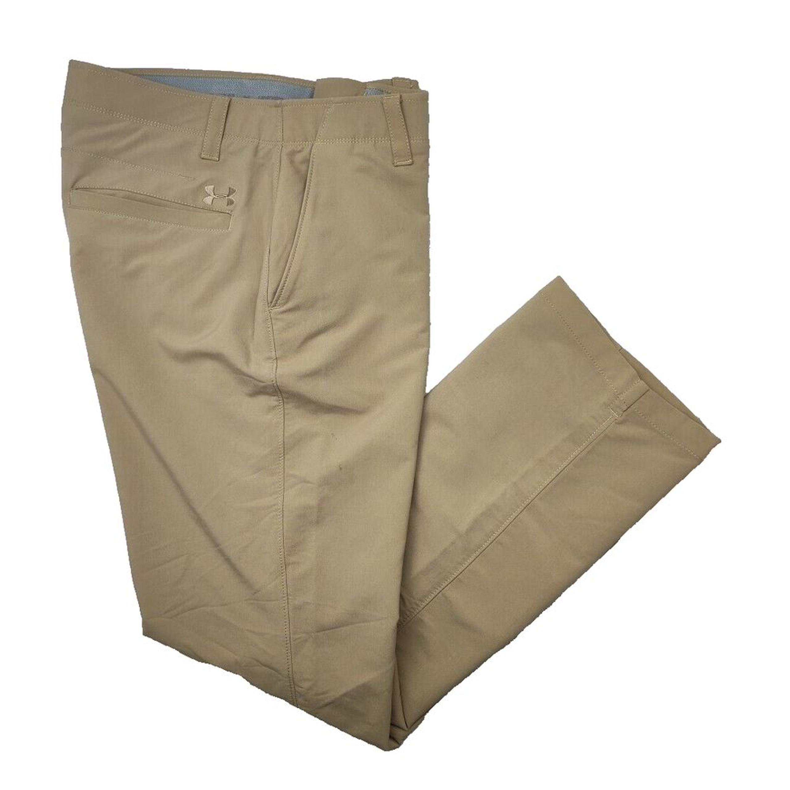 Under Armour Pants Mens 36x32 Brown UA Golf Performance Match Play Tech 1248089