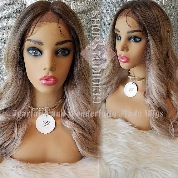 wowfactor Ash blonde wavy lacefront wig