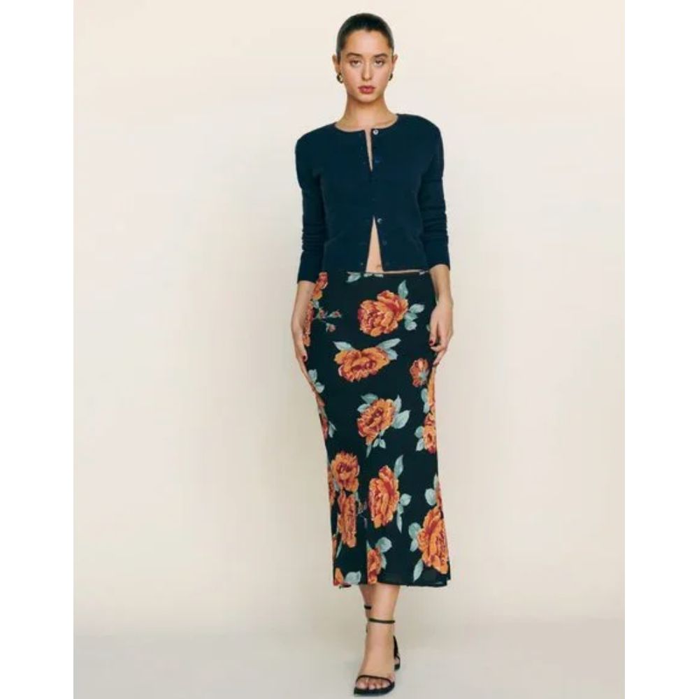 Reformation Layla Floral Midi in Consuelo