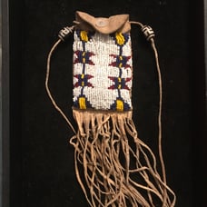 American indian early 1920’s Beaded Native American Strike-a-lite Bag