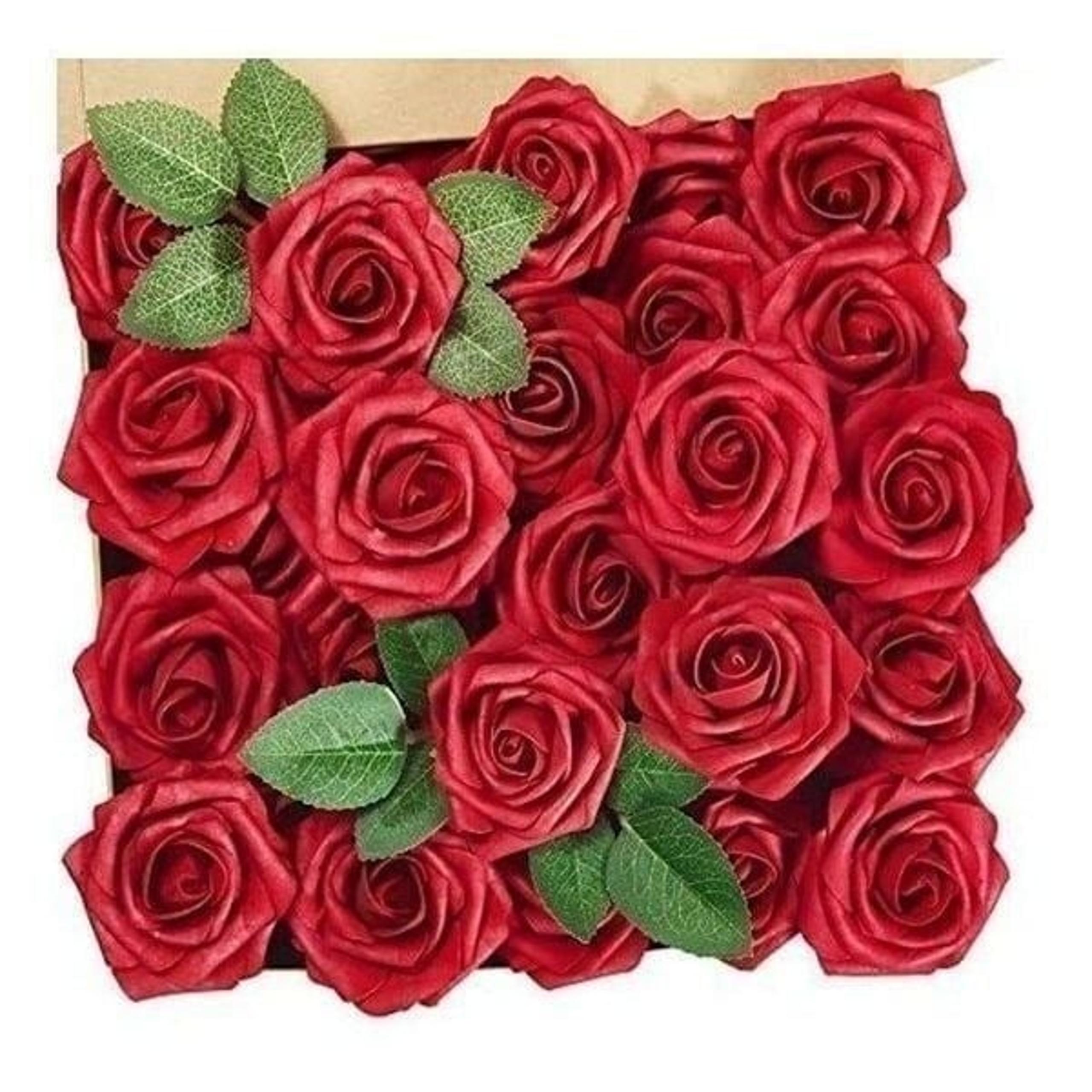 Innogear Artificial 49 Piece Dark Red Roses Wedding Decoration