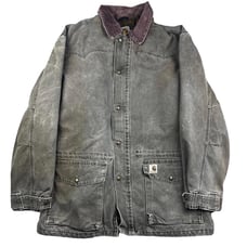 Vintage Carhartt Detroit CHT Blanket Lined Chore Work Coat Jacket. Mens Large.