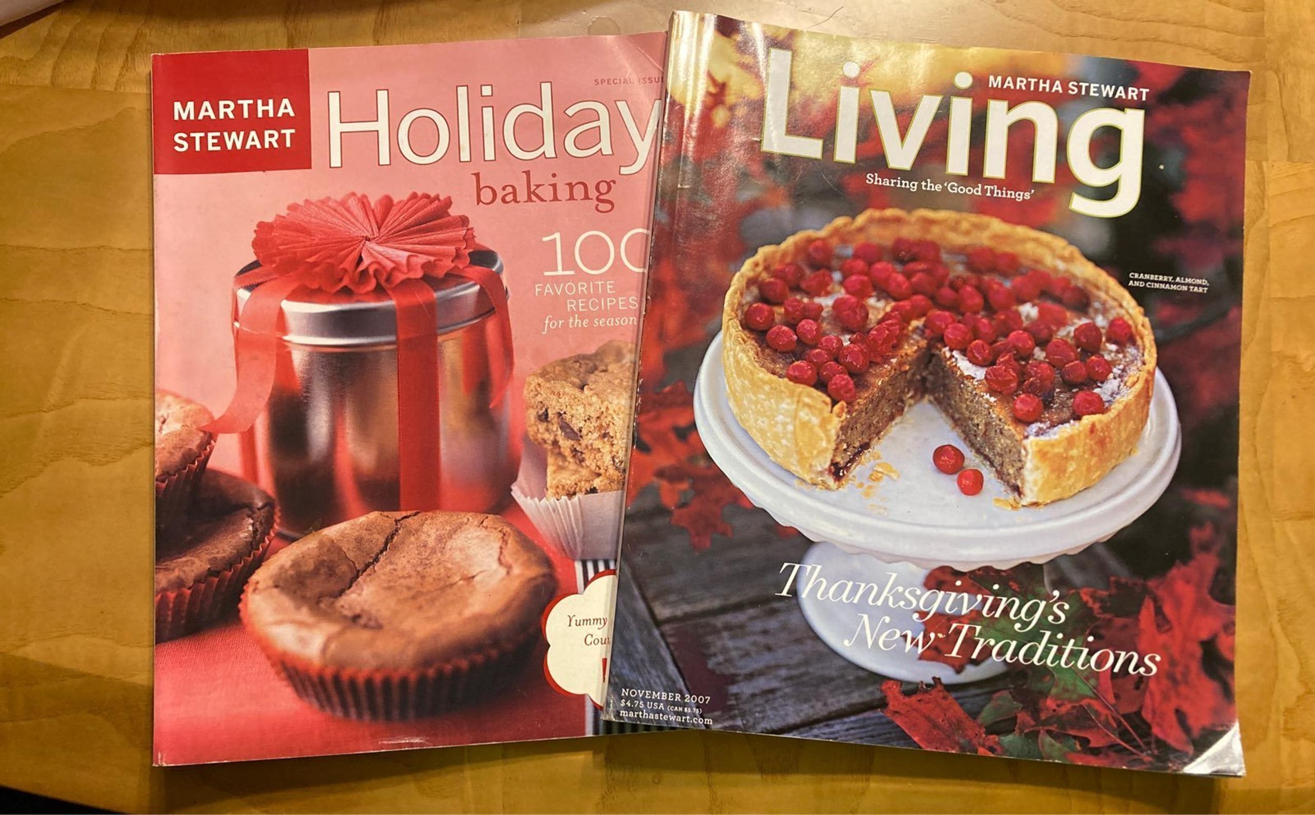 Martha Stewart Holiday/ Allrecipes Cook Books  Lot of 4