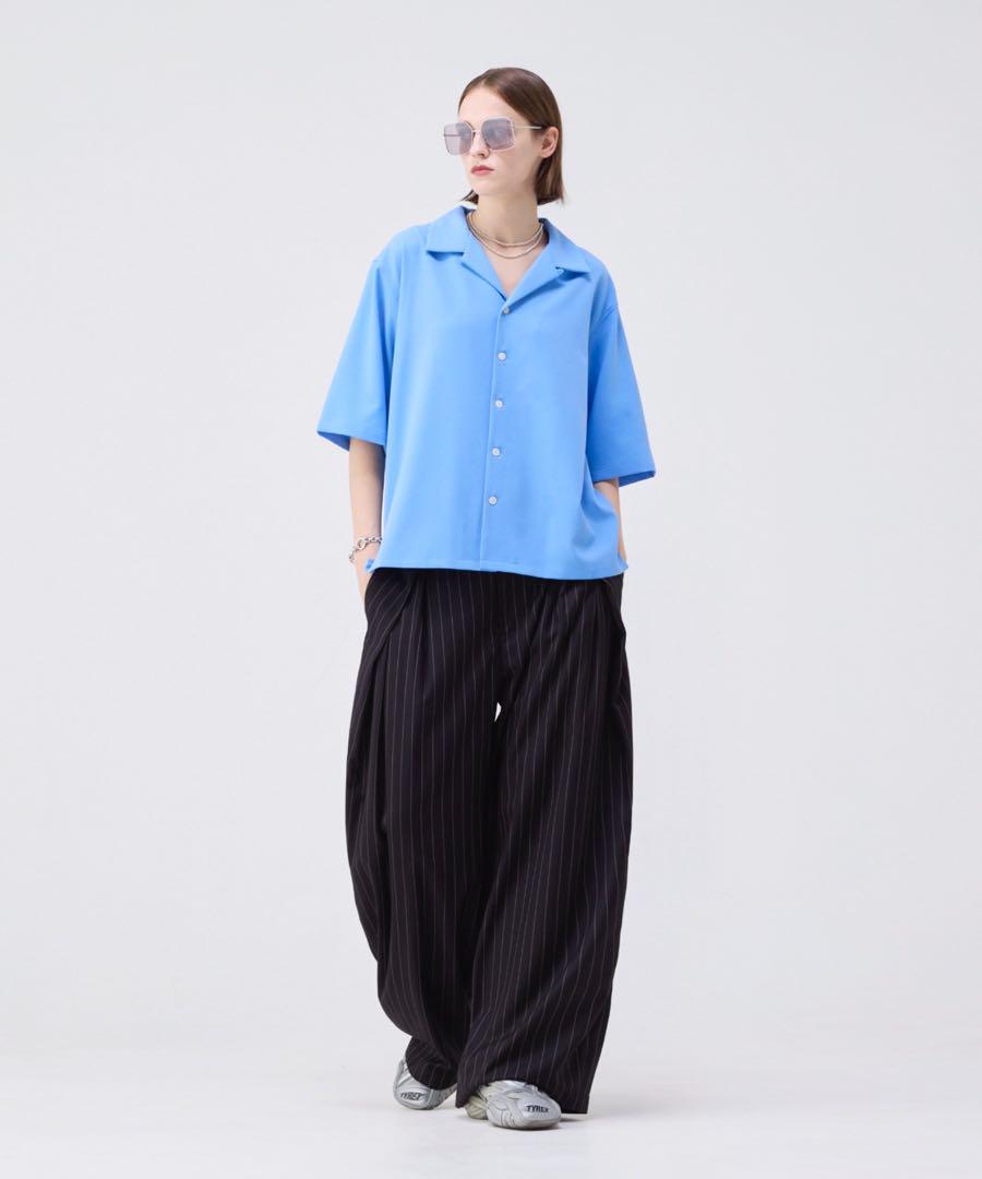 新素材新作 Soerte 3-tuck trousers balloon wide パンツ
