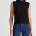 Quince Mongolian Cashmere Mock Neck Sweater Vest black M