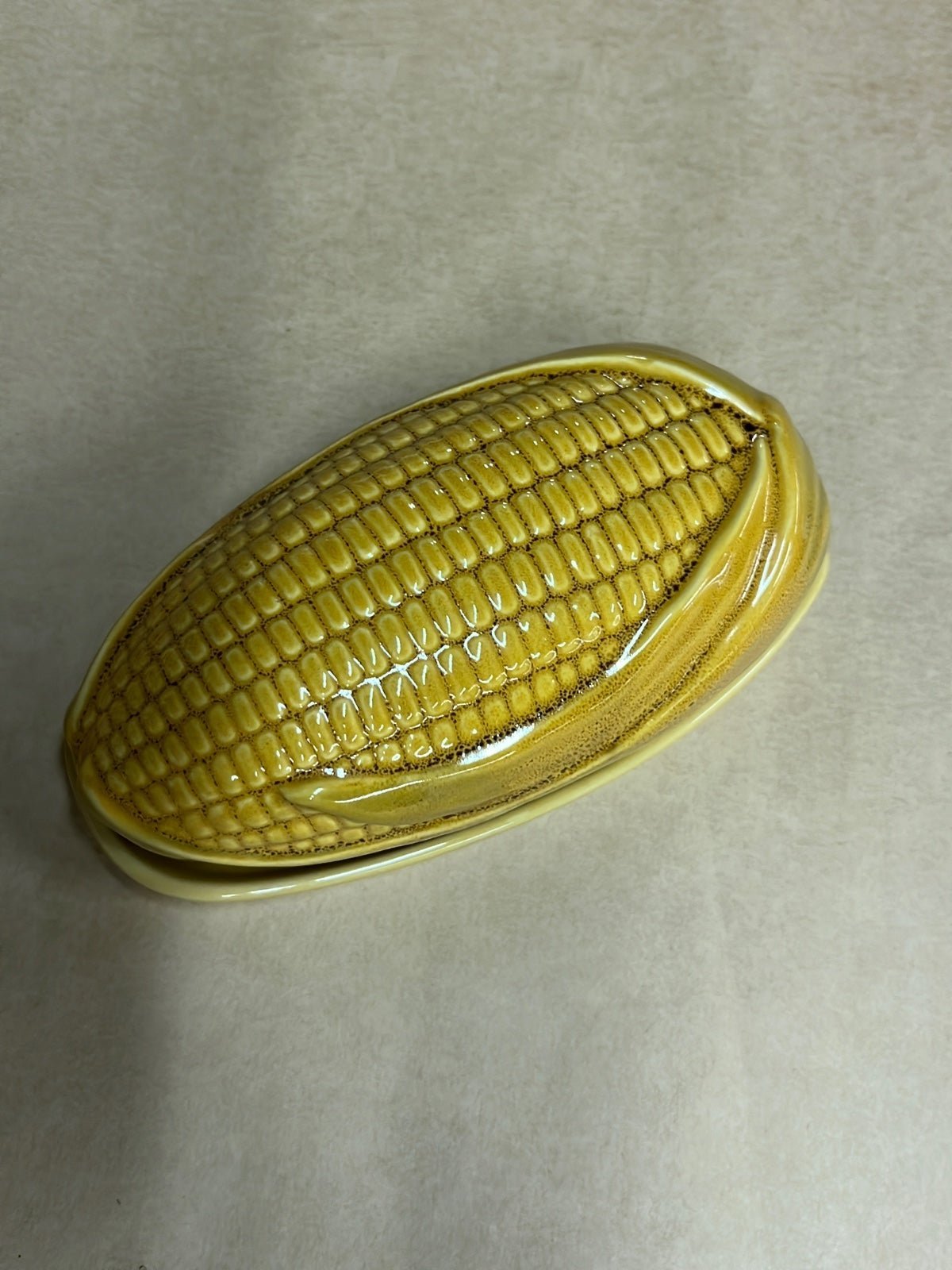 Pottery barn stoneware corn butter dish