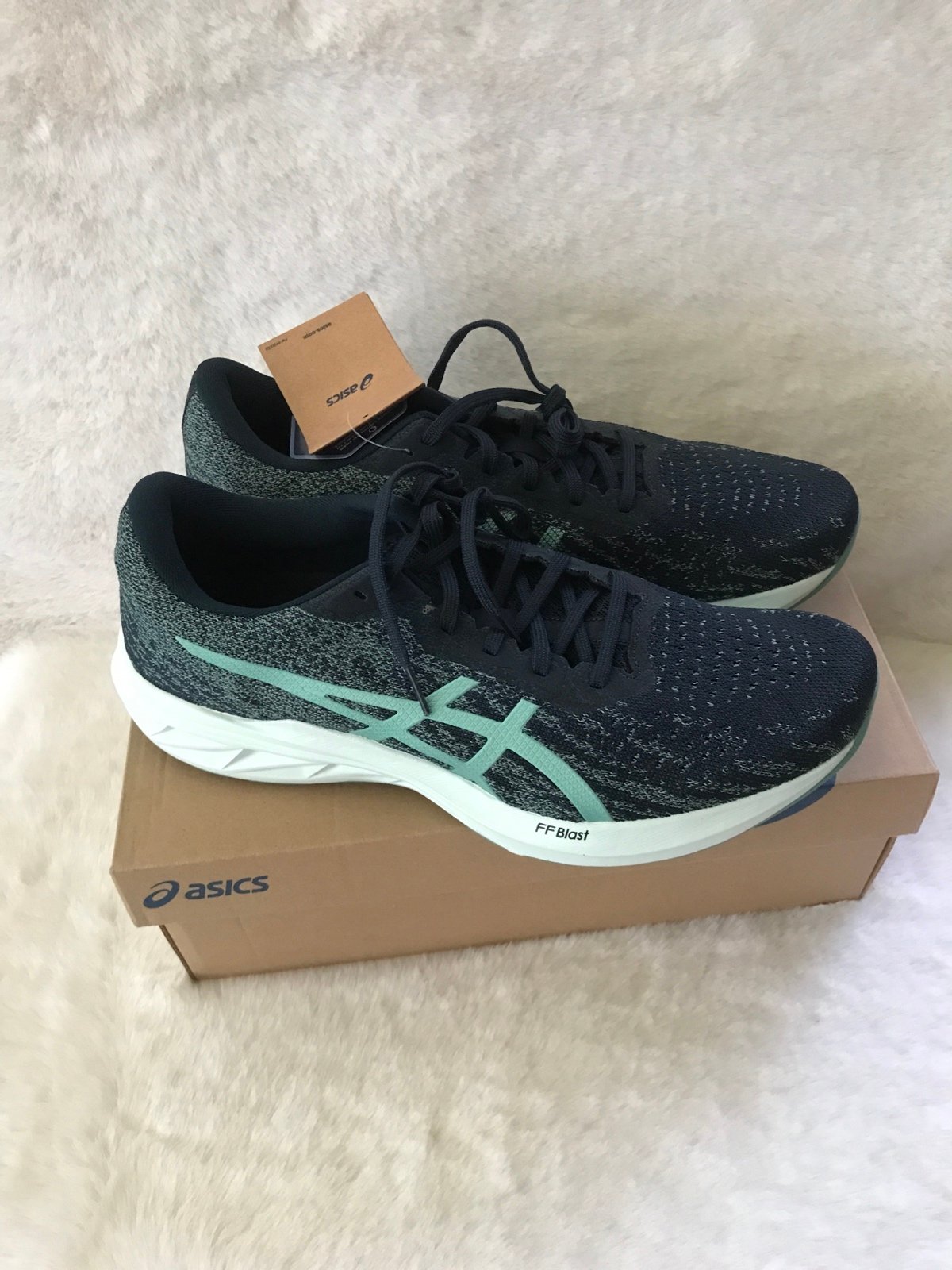ASICS WOMEN DYNABLAST 2 RUNNING SHOES SIZE 12 FRENCH BLUE/SOOTHING SEA