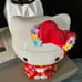 Hello Kitty Ceramic Geisha/Kimono Cookie Jar -Sanrio