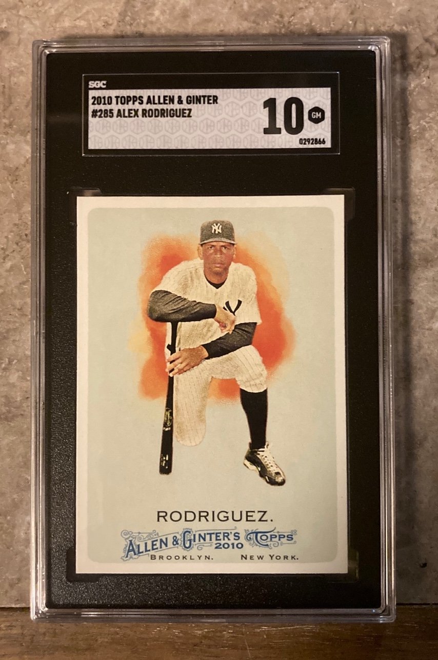 Alex Rodriguez A-ROD New York Yankees 2010 Topps Allen & Ginter SGC GEM MINT 10