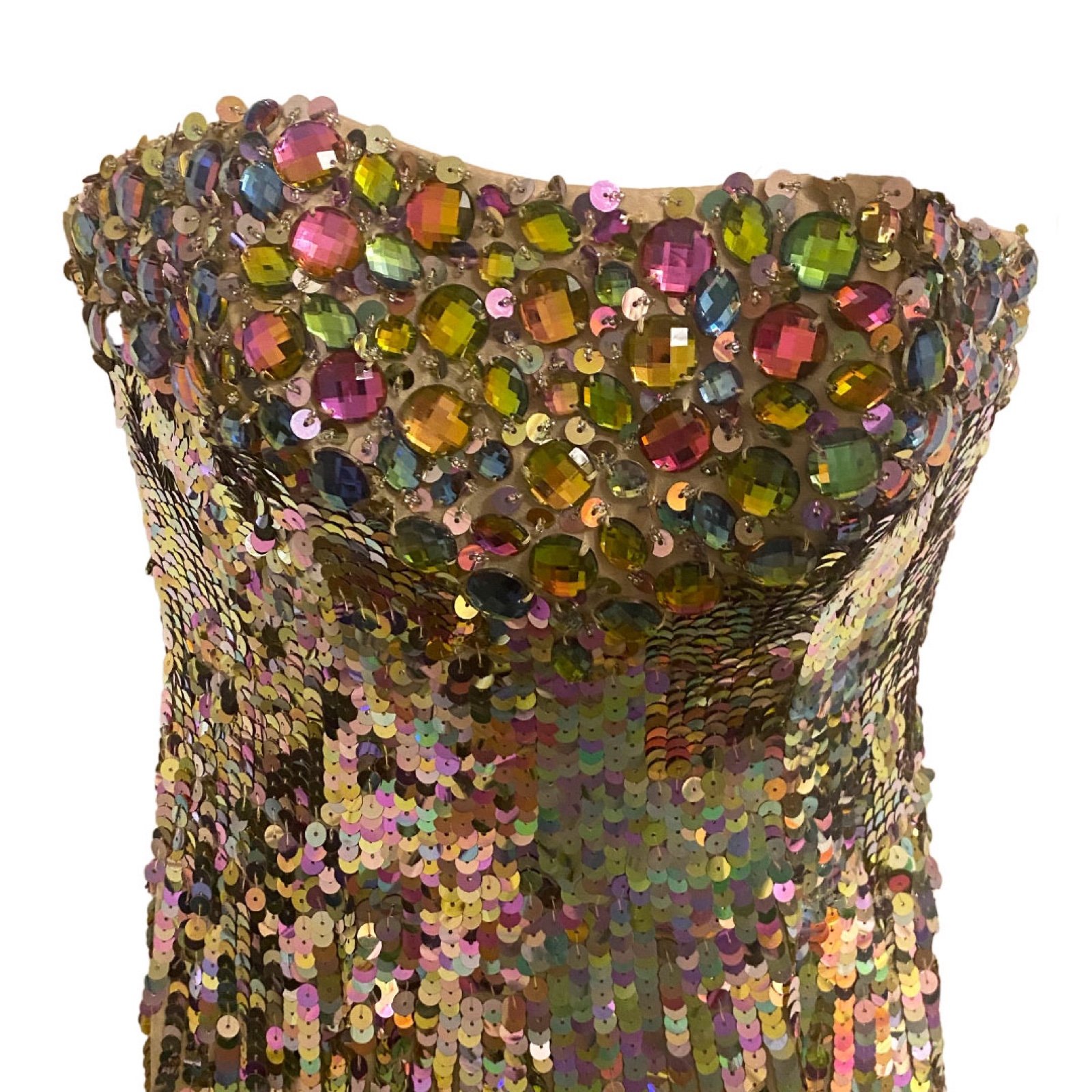Sherri Hill multicolor formal prom homecoming dress