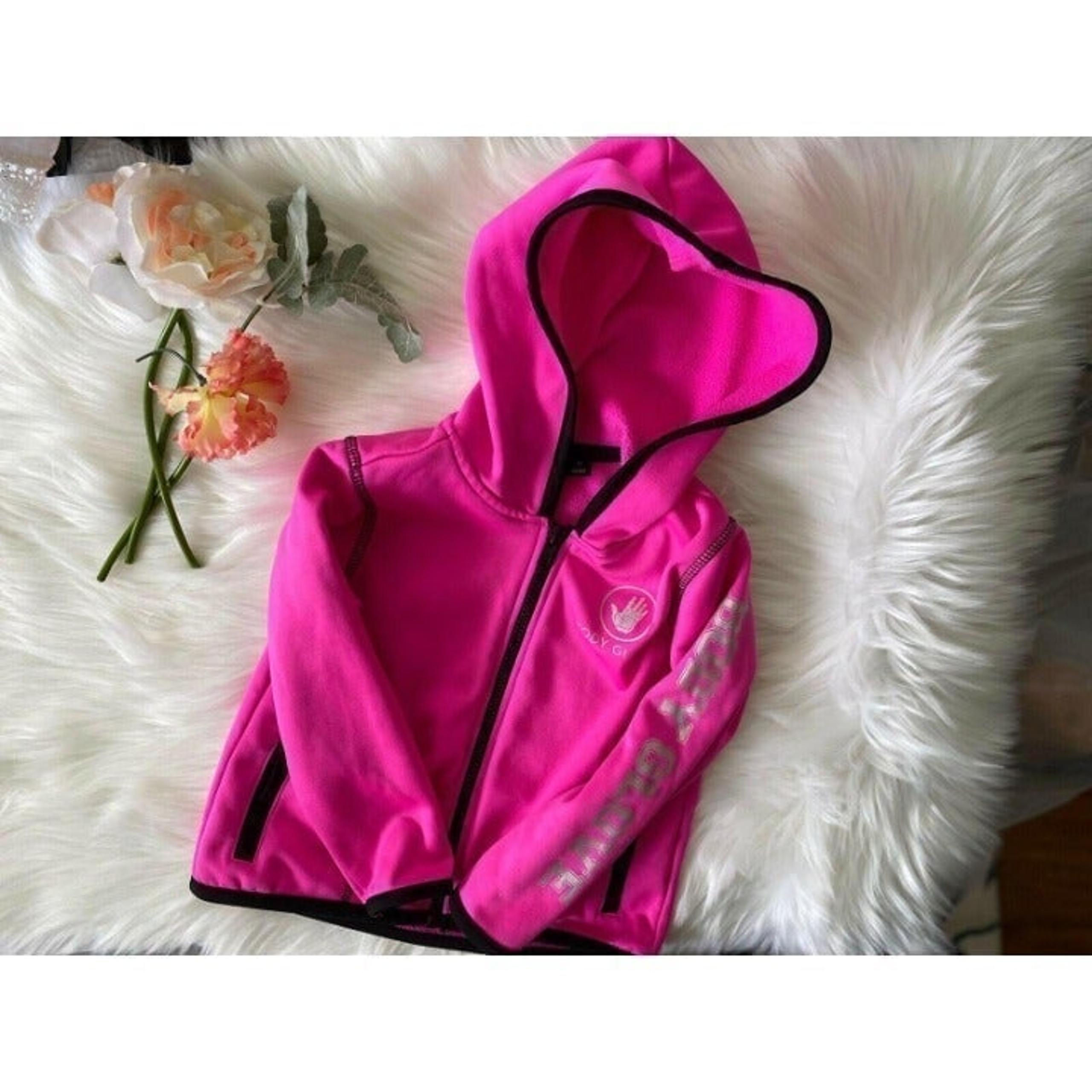 Body Glove Hooded Zip Jacket 3T Hot Pink
