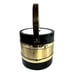 Vintage Morgan Black & Gold MCM Barware Insulated Ice Bucket With Handle READ