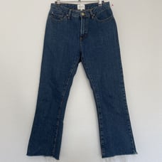 Sezane Jeans Womens Size 29 Blue Cropped Fit Stretch Denim 5 Pocket Jeans
