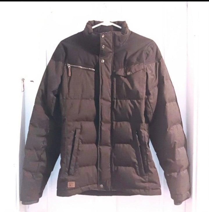 Rare Outdoor Research high-quality down parka jacket, small petite, gray, WARM!