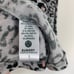 Sundry Draped Gray Leopard Print Hoodie Small