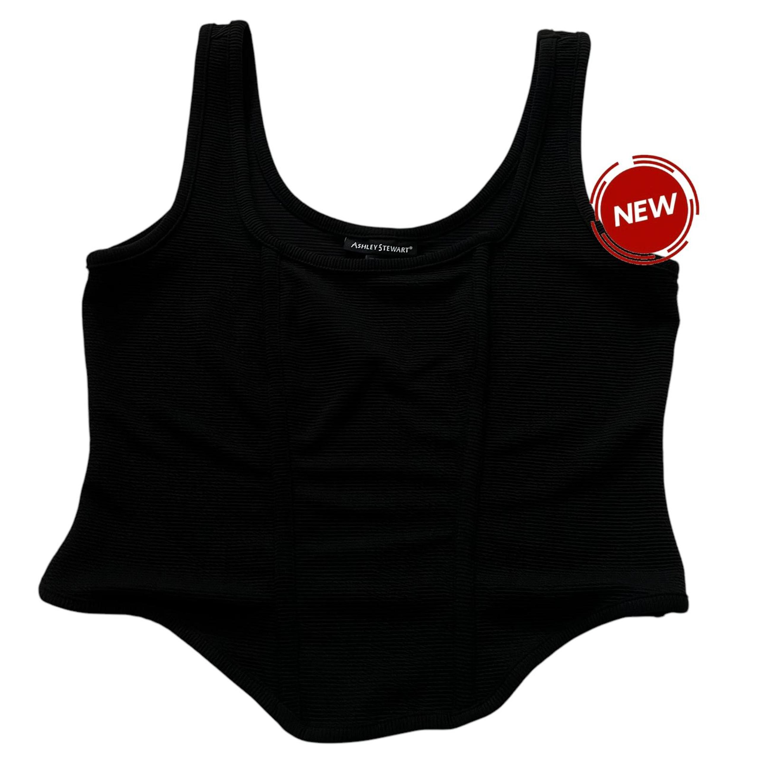 Ashley Stewart Black Tank Top Women Plus Size 14/16 NWT | 42-49