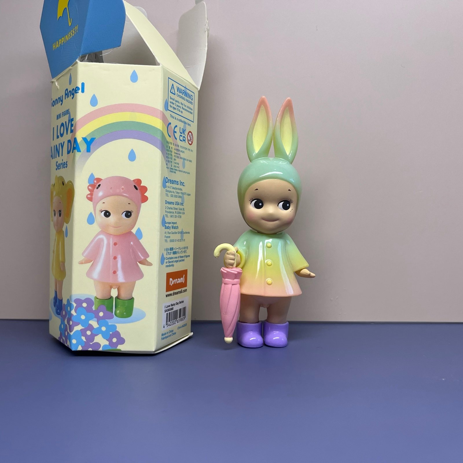 Authentic Sonny Angel Love the Rainy Day Series Rabbit