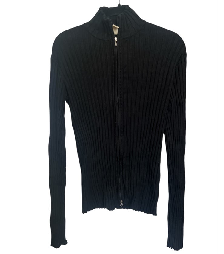 Obermeyer Black Ribbed Sweater