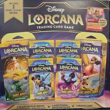 Disney Lorcana Inklands Bundle 2 starter decks 4 boosters 1 promo card tcg