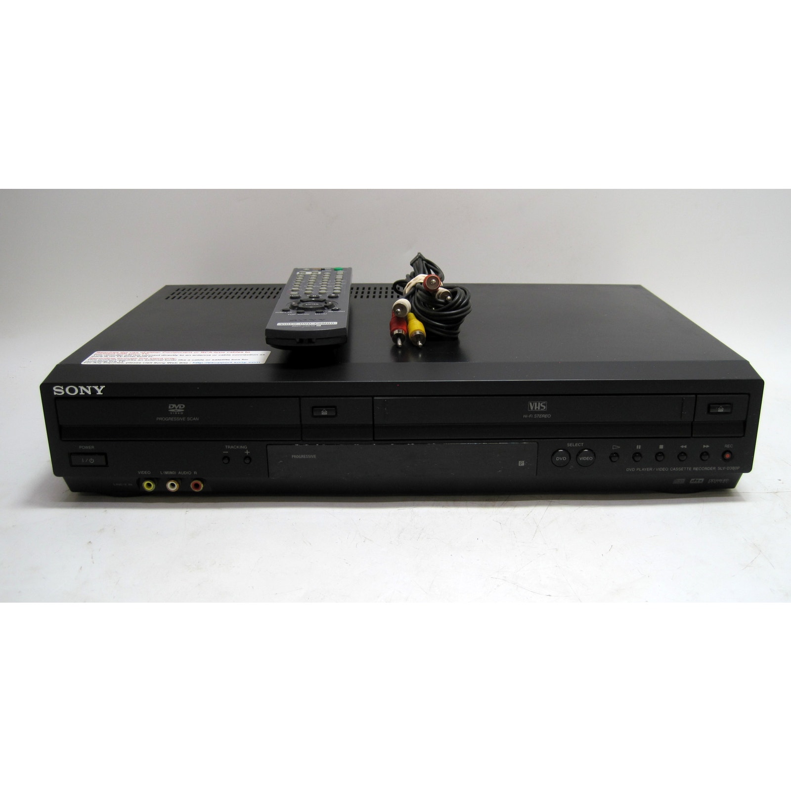 Sony SLV-D380P Combo Dvd Video Vhs Player Recorder W/Remote & Av Cable