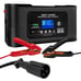Club Car Golf Cart Charger, 18Amp 36V and 48V Round Plug, Lithium LiFePO4Gel/SLA