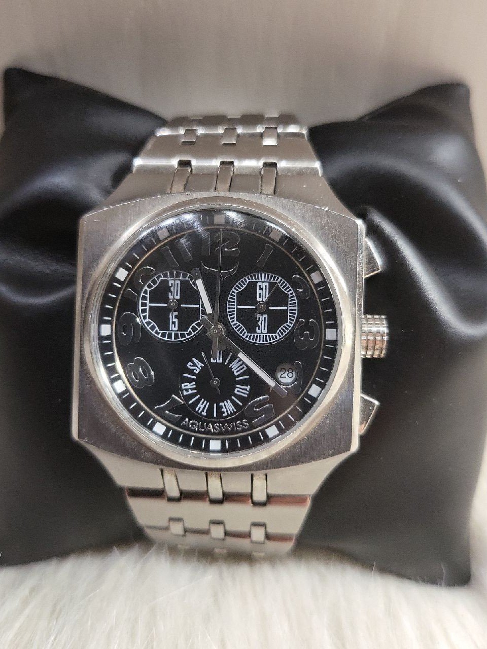 Aqua Swiss Men's Chronograph SS Watch Ref# DL0806-1010G