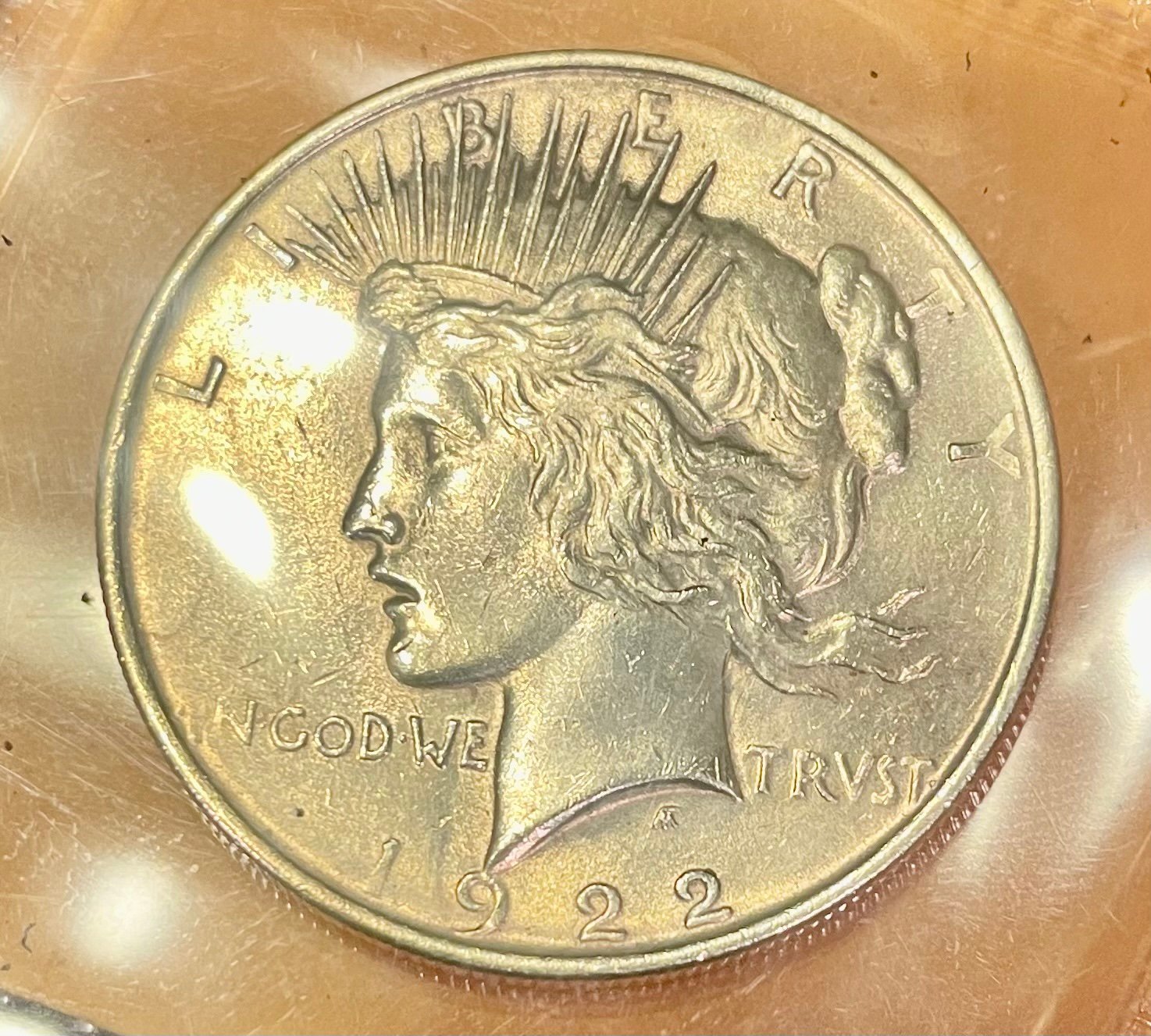 1922- P Peace Silver Dollar