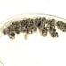 Lot of six Sterling Bali beads. Sv15