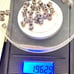 Lot of six Sterling Bali beads. Sv15