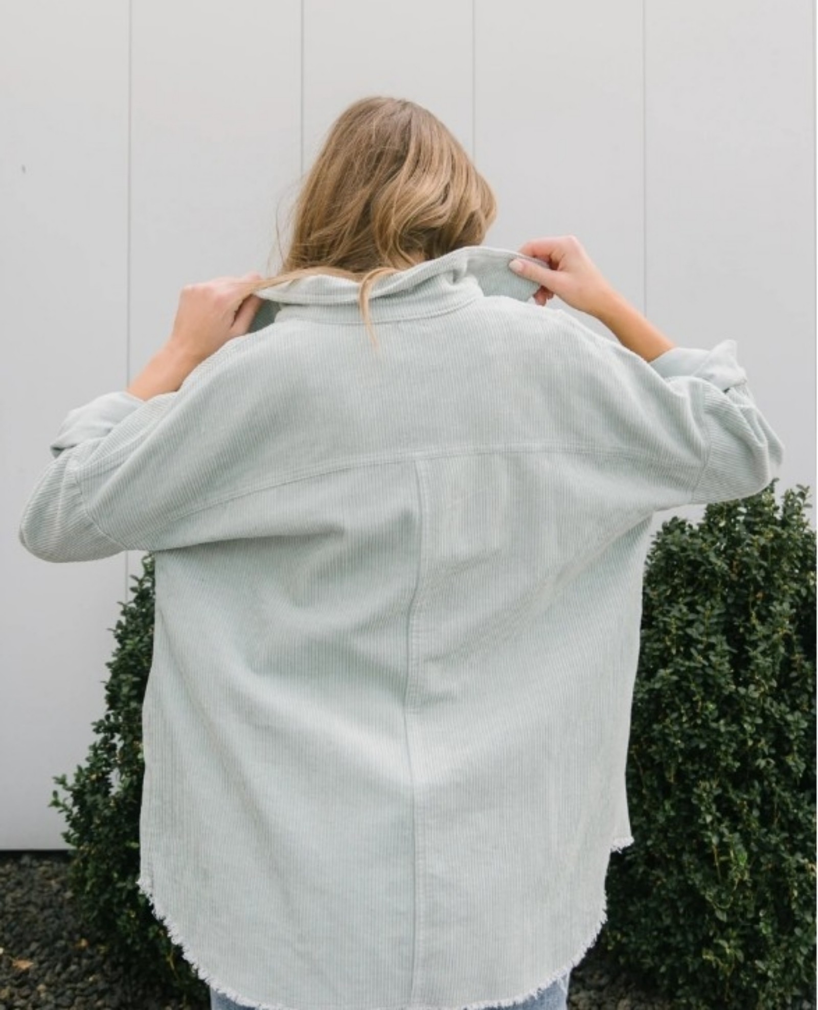 OVERSIZED CORDUROY SHACKET