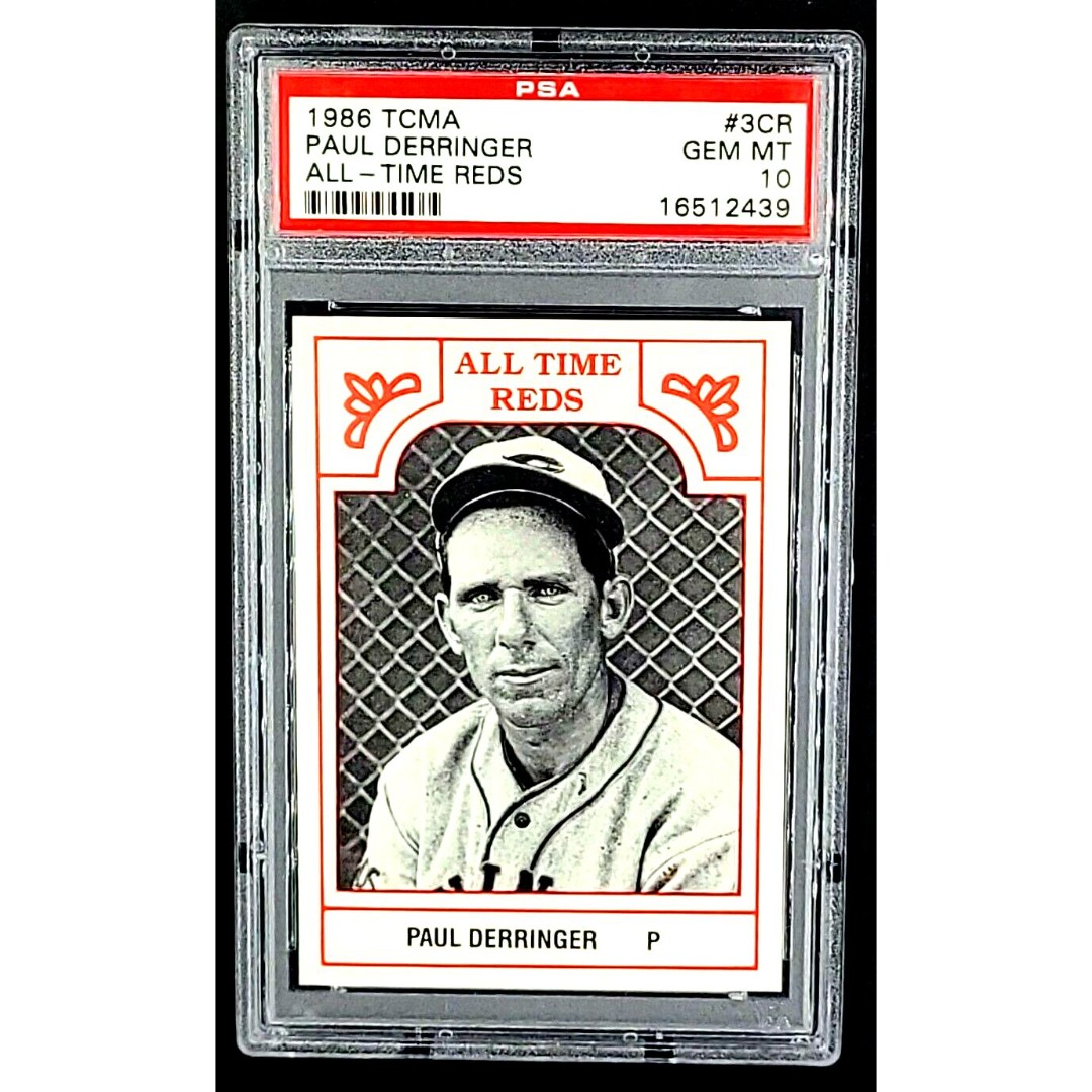 1986 TCMA #3CR Paul Derringer All Time Cincinnati Reds PSA 10 Gem Mint POP 1