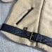 POLO RALPH LAUREN Sherpa Fleece Moto Jacket Leather Trim Women’s Size Small