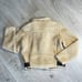 POLO RALPH LAUREN Sherpa Fleece Moto Jacket Leather Trim Women’s Size Small