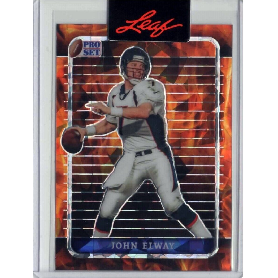 2023 Leaf Metal Pro Set Fire Crystal John Elway Proof 1/1 Denver Broncos