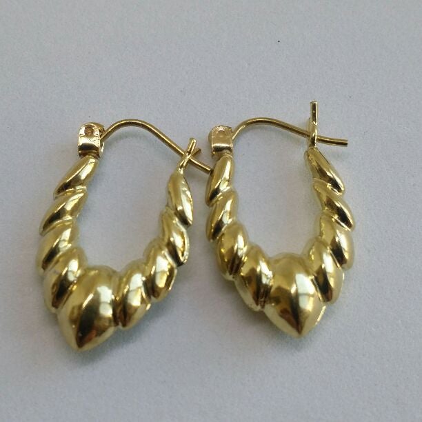 10k Real gold Hoop Earrings
